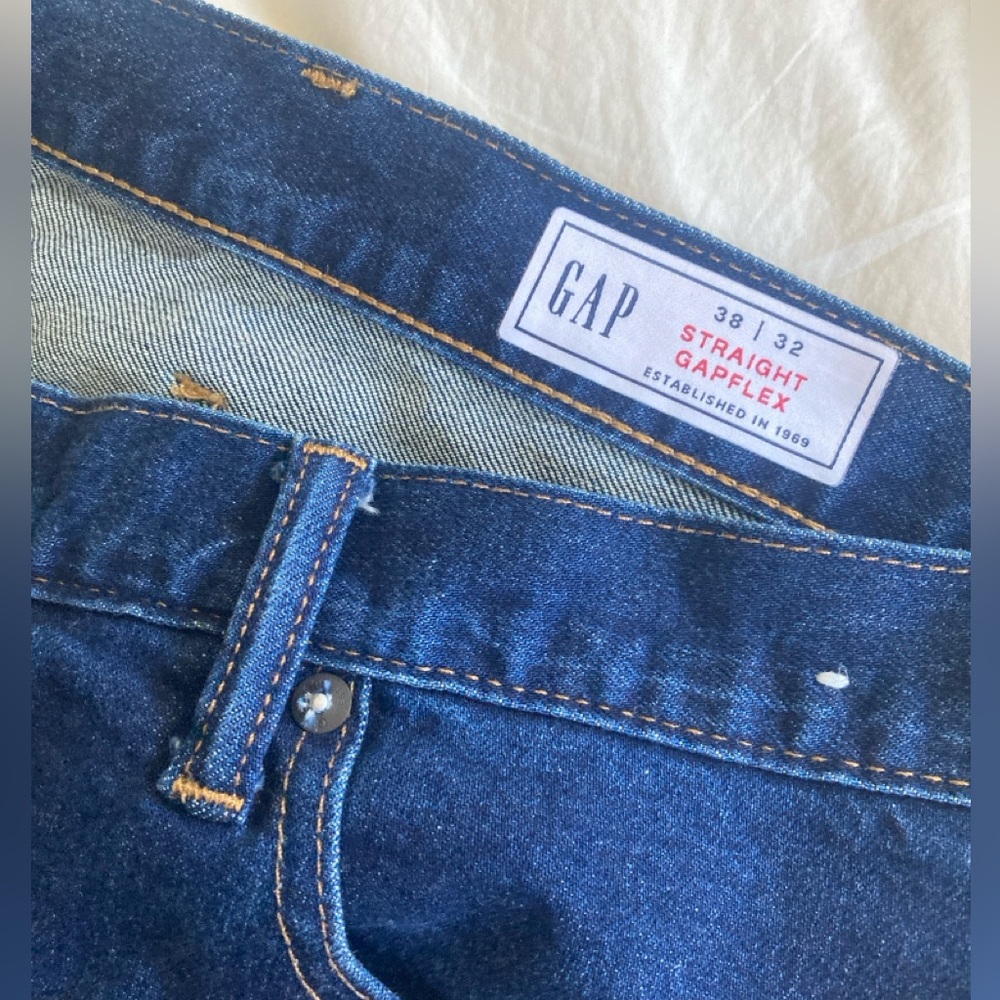 Gap Straight Flex - Worn Dark - 38 x 32